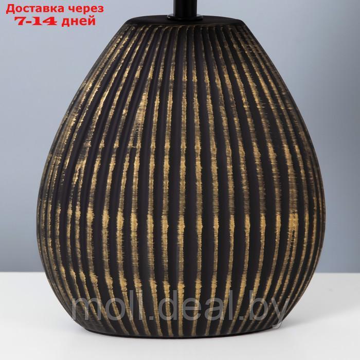 Настольная лампа "Аллано" E14 40Вт черно-золотой 20х25х39 см - фото 6 - id-p197644659