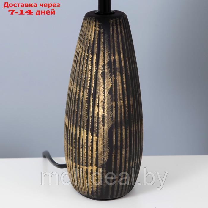 Настольная лампа "Аллано" E14 40Вт черно-золотой 20х25х39 см - фото 7 - id-p197644659