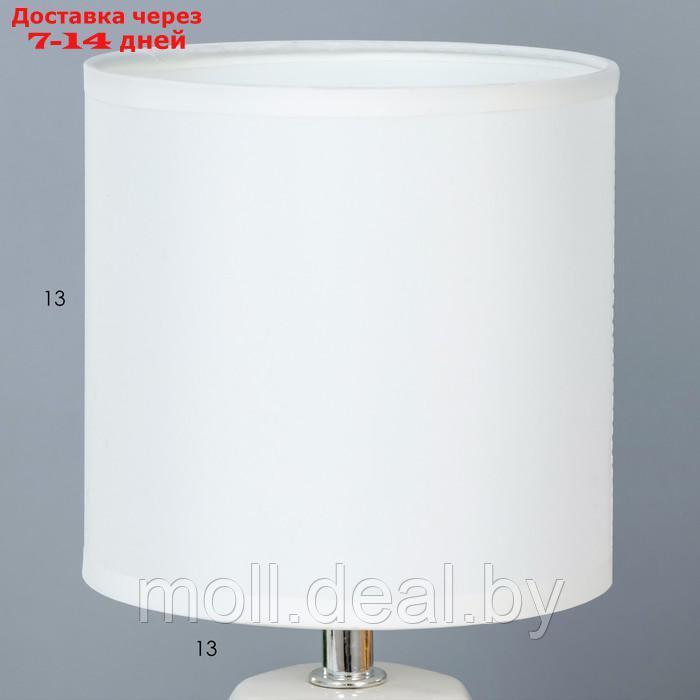 Настольная лампа "Латея" Е14 40Вт белый 13х13х28 см - фото 4 - id-p197644675