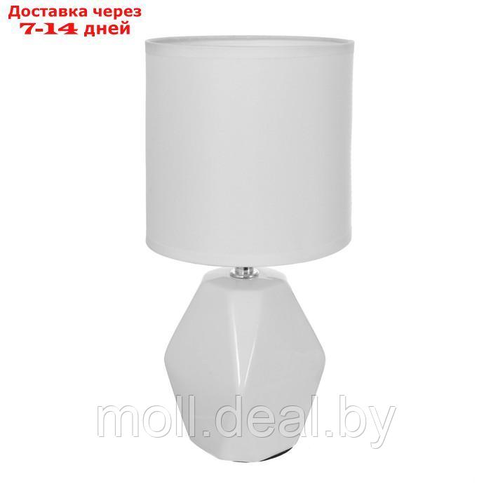 Настольная лампа "Латея" Е14 40Вт белый 13х13х28 см - фото 7 - id-p197644675