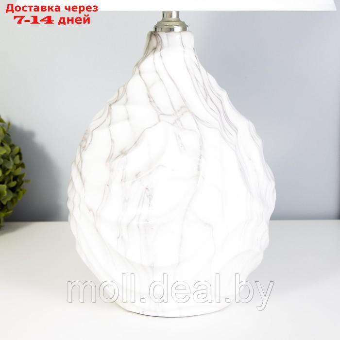 Настольная лампа "Скарла" E14 40Вт бело-серый 30х30х46 см - фото 5 - id-p197644681