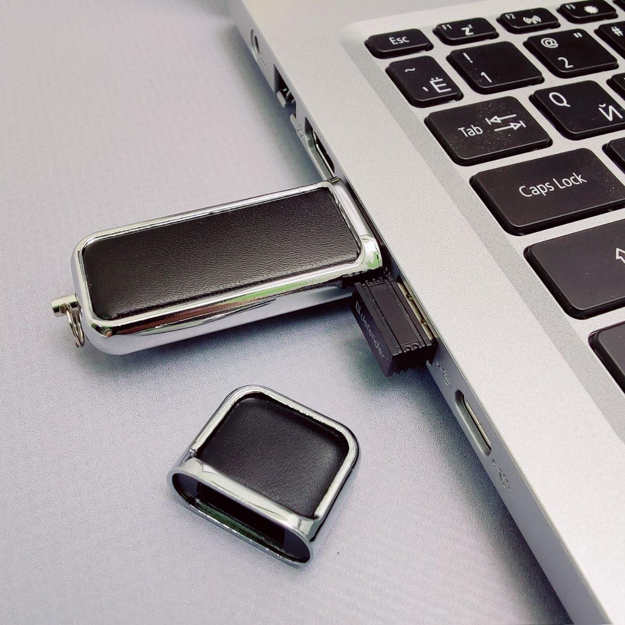 USB накопитель (флешка) Business кожа / металл, 16 Гб - фото 4 - id-p197760195