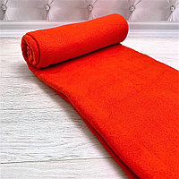 Плед на кровать Флисовый — мягкий и теплый, 130х150 см. Красный