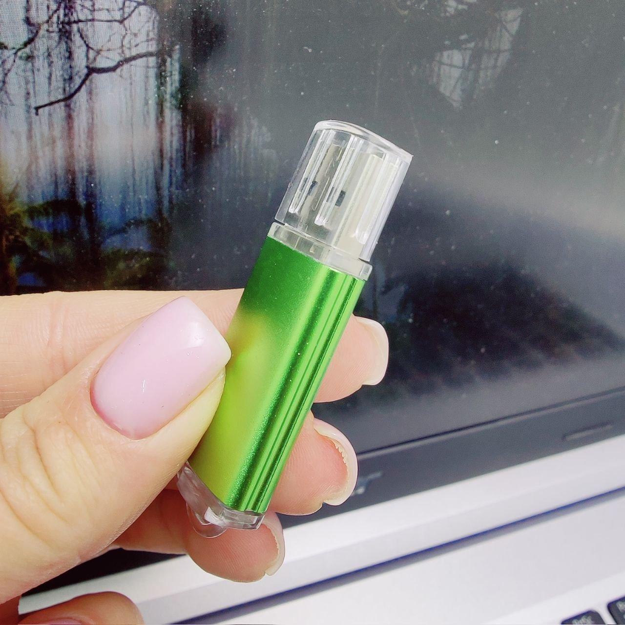 USB накопитель (флешка) Classic Comfort металл / пластик, 16 Гб. Зеленая - фото 8 - id-p197760262