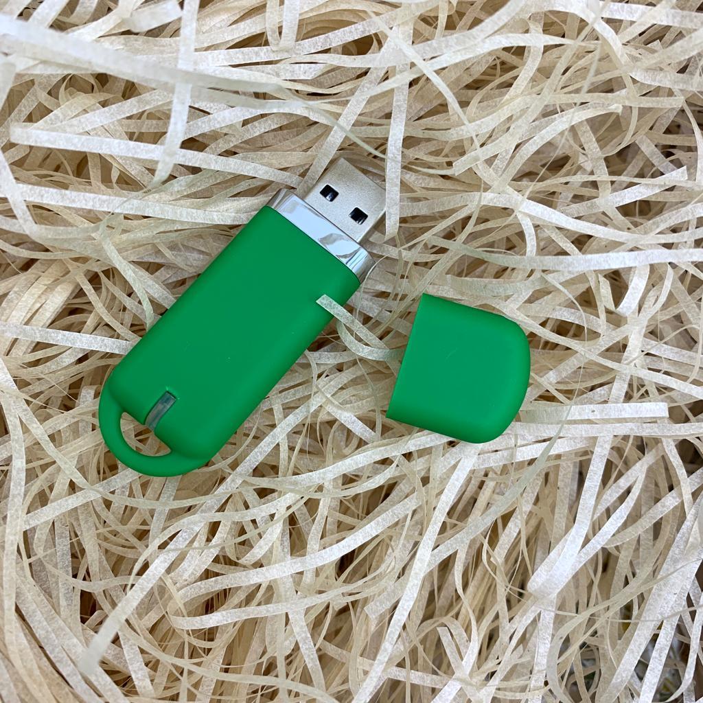 USB накопитель (флешка) Shape с покрытием софт тач, 16 Гб Желтая - фото 7 - id-p197760232
