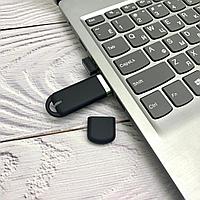 USB накопитель (флешка) Shape с покрытием софт тач, 16 Гб. Черная