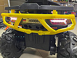Детский электроквадроцикл RiverToys H999HH (желтый) полноприводный, фото 6