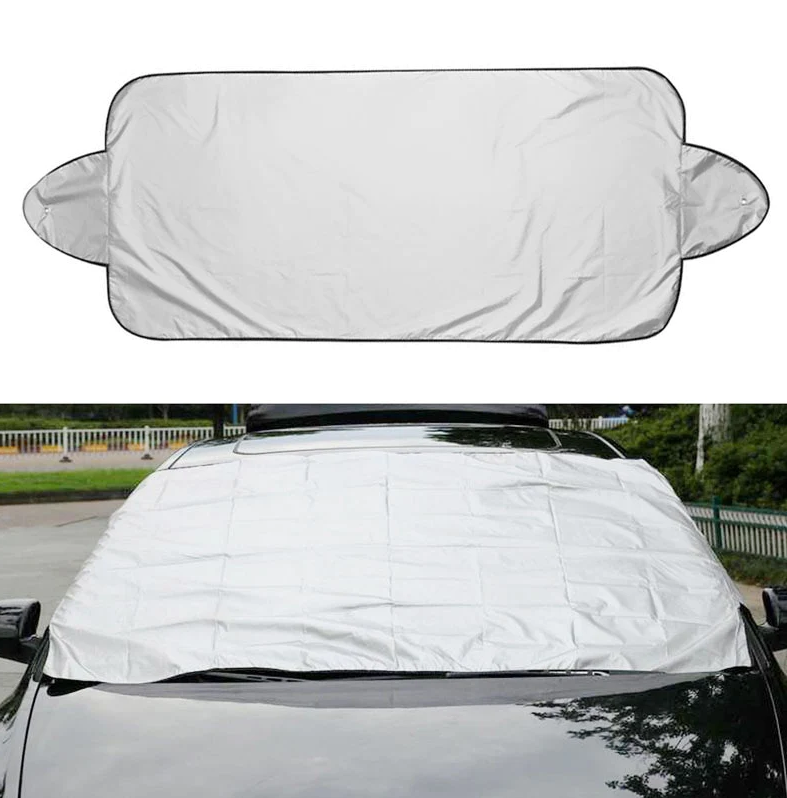 Защитный 2-сторонний чехол / накидка на магнитах на лобовое стекло Winter Windshield Cover 170 х 120 см - фото 9 - id-p197761297