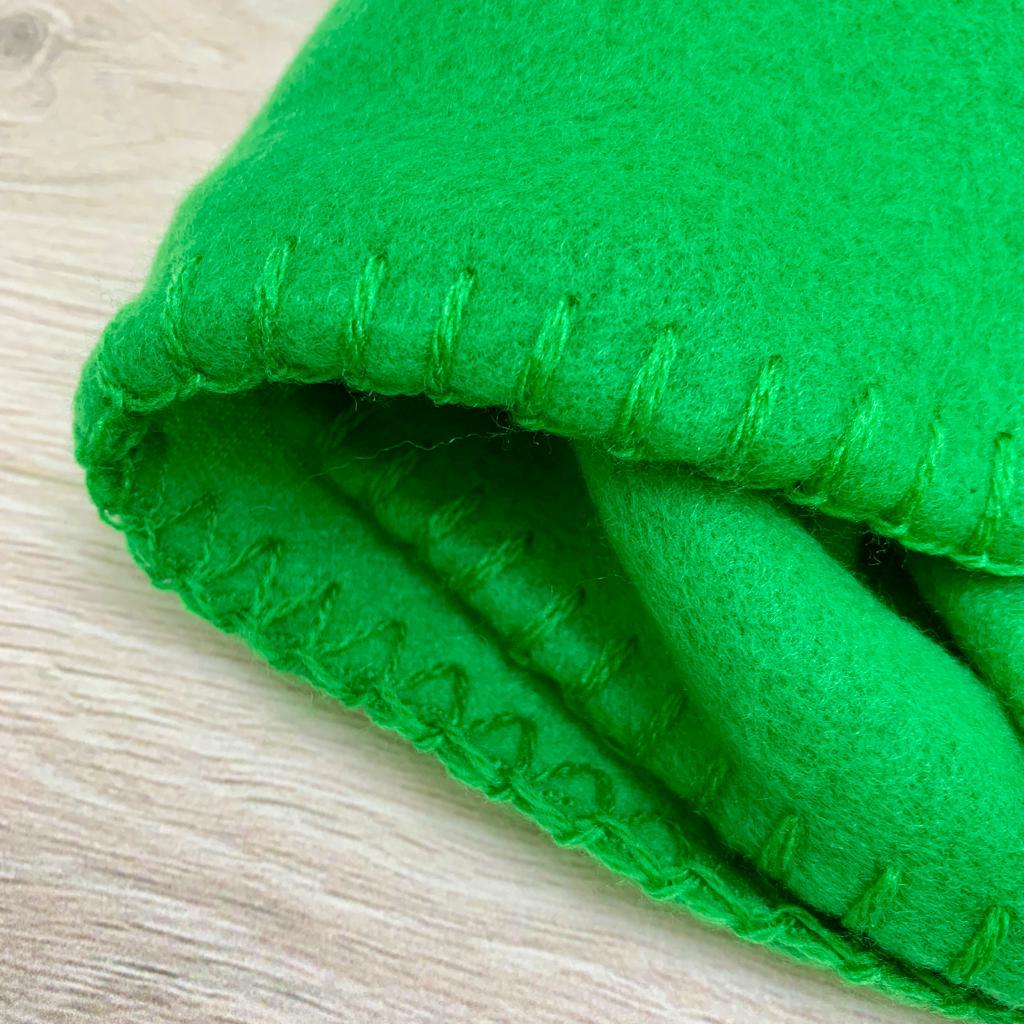 Плед на кровать Флисовый мягкий и теплый, 130х150 см Зеленый - фото 7 - id-p197760631
