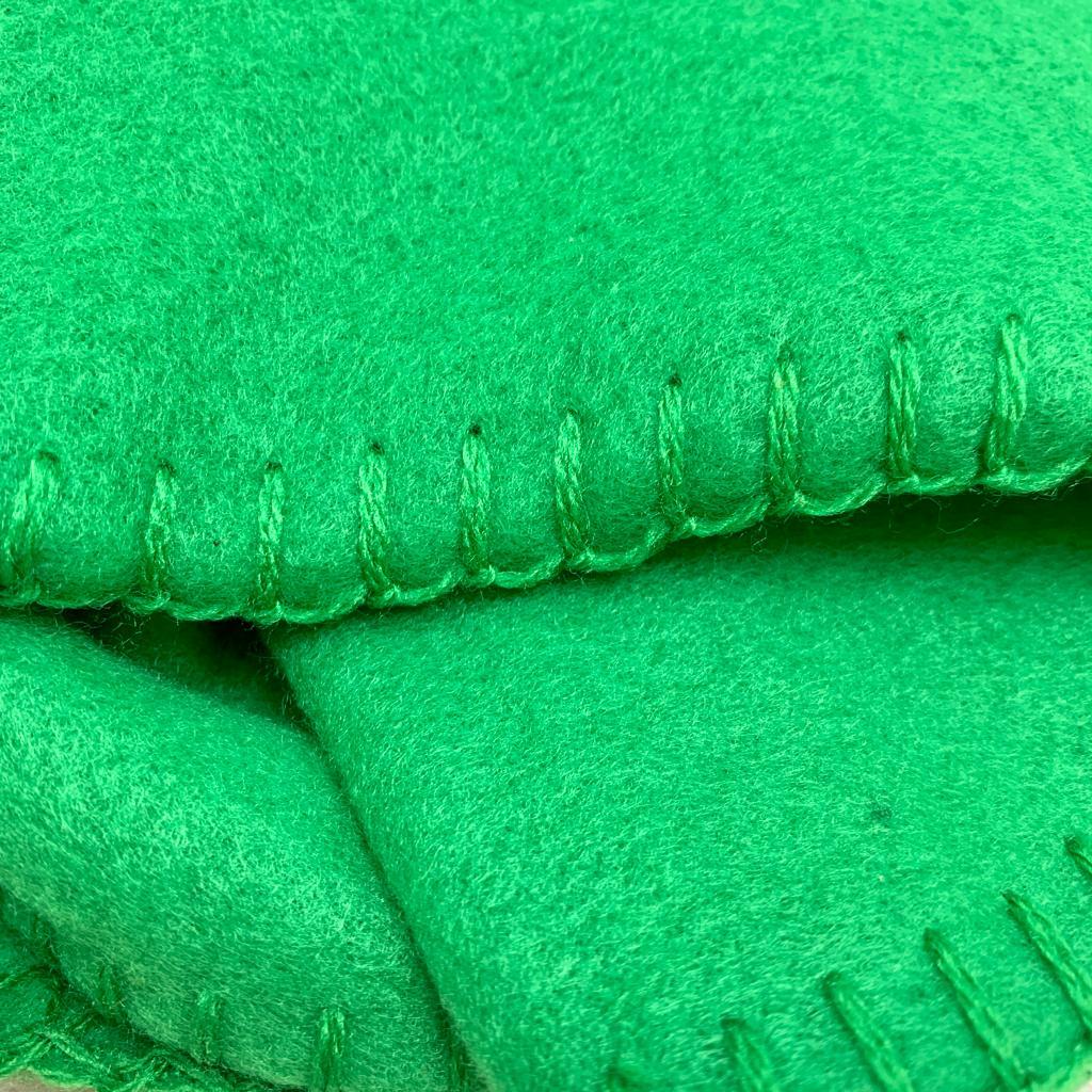 Плед на кровать Флисовый мягкий и теплый, 130х150 см Зеленый - фото 9 - id-p197760631