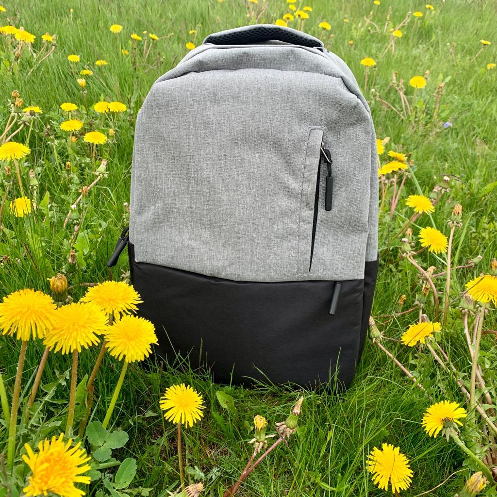 Городской рюкзак "Urban" с USB и отделением для ноутбука до 15.75" Серый с черным - фото 1 - id-p197760648
