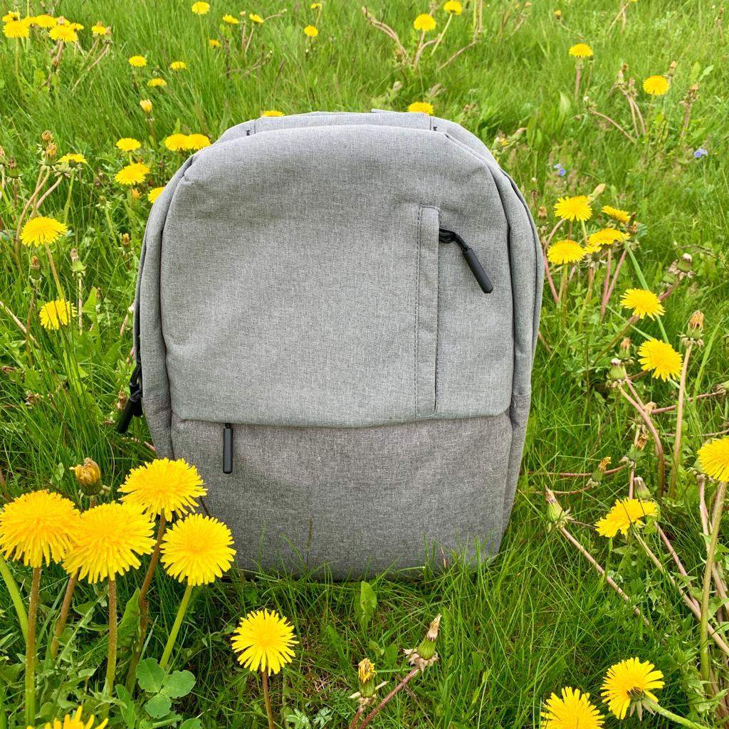 Городской рюкзак "Urban" с USB и отделением для ноутбука до 15.75" Серый с черным - фото 6 - id-p197760648