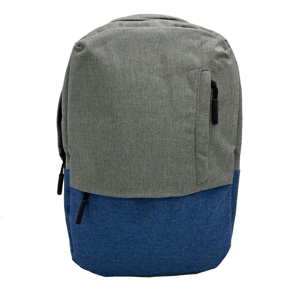 Городской рюкзак "Urban" с USB и отделением для ноутбука до 15.75" Серый с синим - фото 5 - id-p197760650