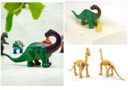 Игровой набор "Юный археолог. Мир динозавров. Раскопки". Раскопай скелет "Динозавра" + фигурка Брахиозавр - фото 1 - id-p197760996