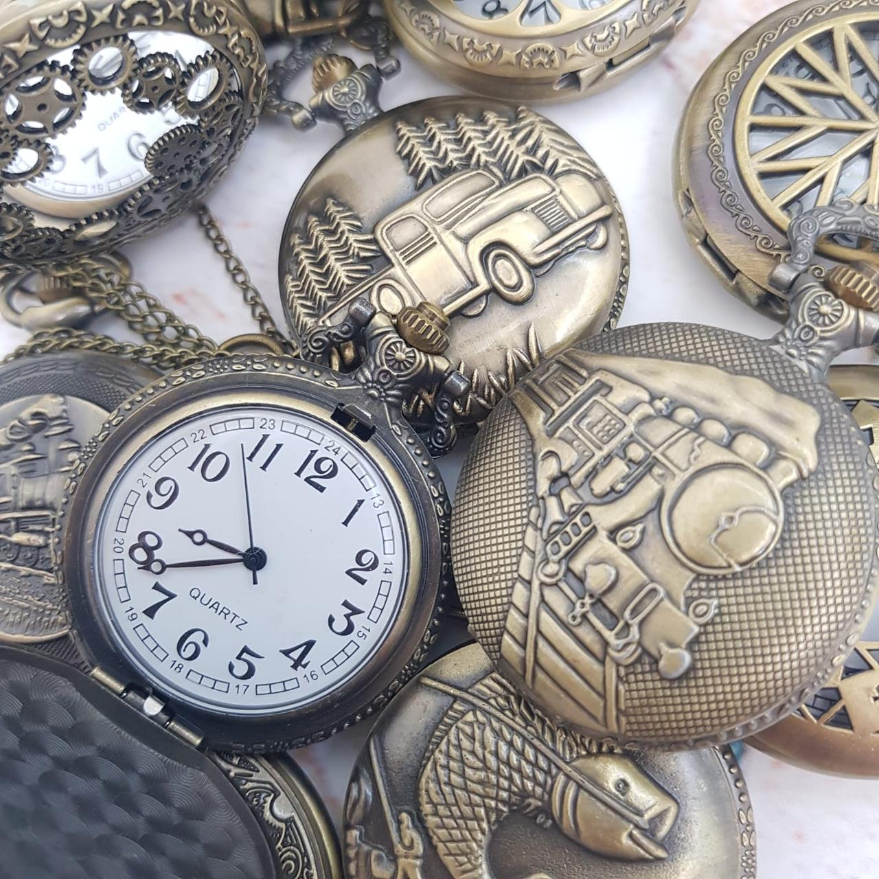 Карманные часы с цепочкой и карабином Орнамент Огонь - фото 7 - id-p197761171
