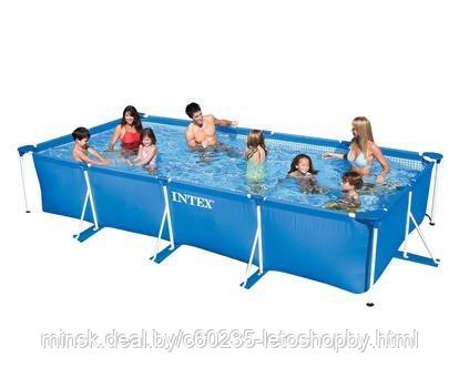 Каркасный бассейн Intex 28273 Rectangular Frame Pool 450х220х84 см .