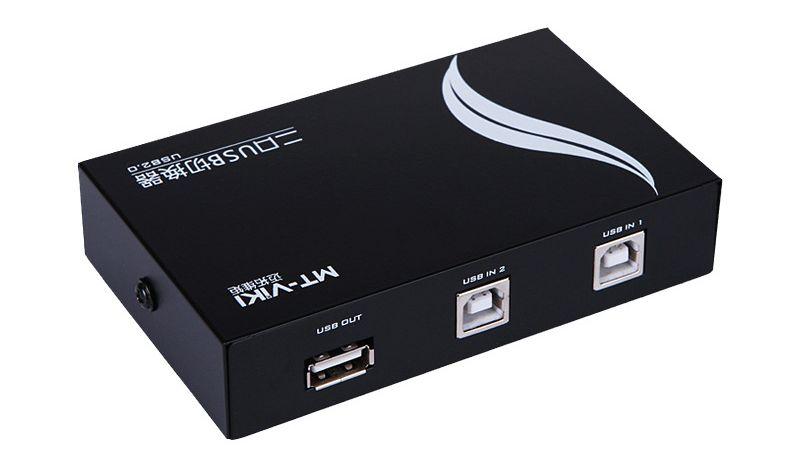 Адаптер - переключатель - свитч USB-B - USB2.0 для подключения принтера или сканера к двум ноутбукам или - фото 1 - id-p197761586
