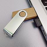 USB накопитель (флешка) Twist wood дерево/металл/раскладной корпус, 16 Гб, фото 7