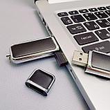 USB накопитель (флешка) Business кожа / металл, 16 Гб, фото 2