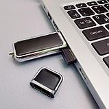 USB накопитель (флешка) Business кожа / металл, 16 Гб, фото 4