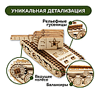 Деревянный конструктор Танк КВ-2 UNIWOOD, фото 4