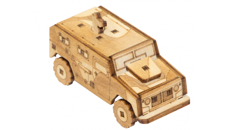 Деревянный конструктор (сборка без клея) Машина UNIT CAR UNIWOOD - фото 8 - id-p196948398