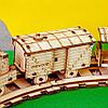 Набор деревянных конструкторов (сборка без клея) UNIT "Поезд" 6 в 1 UNIWOOD, фото 6
