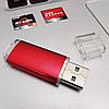 USB накопитель (флешка)  Classic  Comfort металл / пластик, 16 Гб. Красная, фото 4