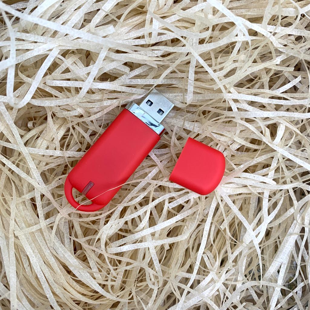 USB накопитель (флешка) Shape с покрытием софт тач, 16 Гб. Оранжевая - фото 5 - id-p196948627