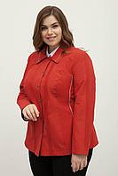 Женская осенняя красная большого размера куртка Bugalux 1106 170-красный 48р.