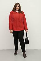 Женская осенняя красная большого размера куртка Bugalux 1106 164-красный 48р.