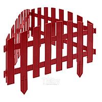 Забор декоративный "Винтаж", 28 х 300 см, терракот PALISAD 65015
