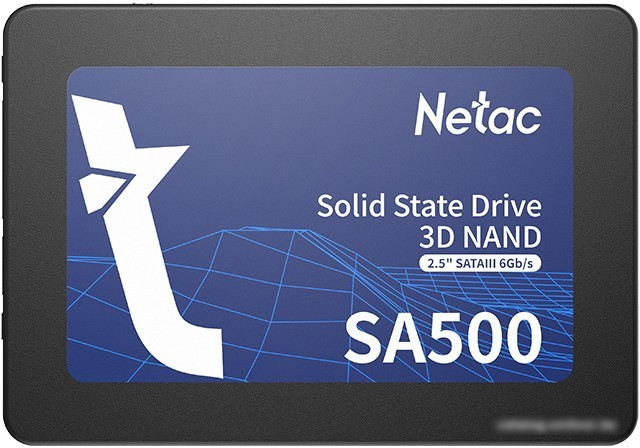 Жесткий диск SSD Netac SA500 480GB NT01SA500-480-S3X - фото 1 - id-p197776628