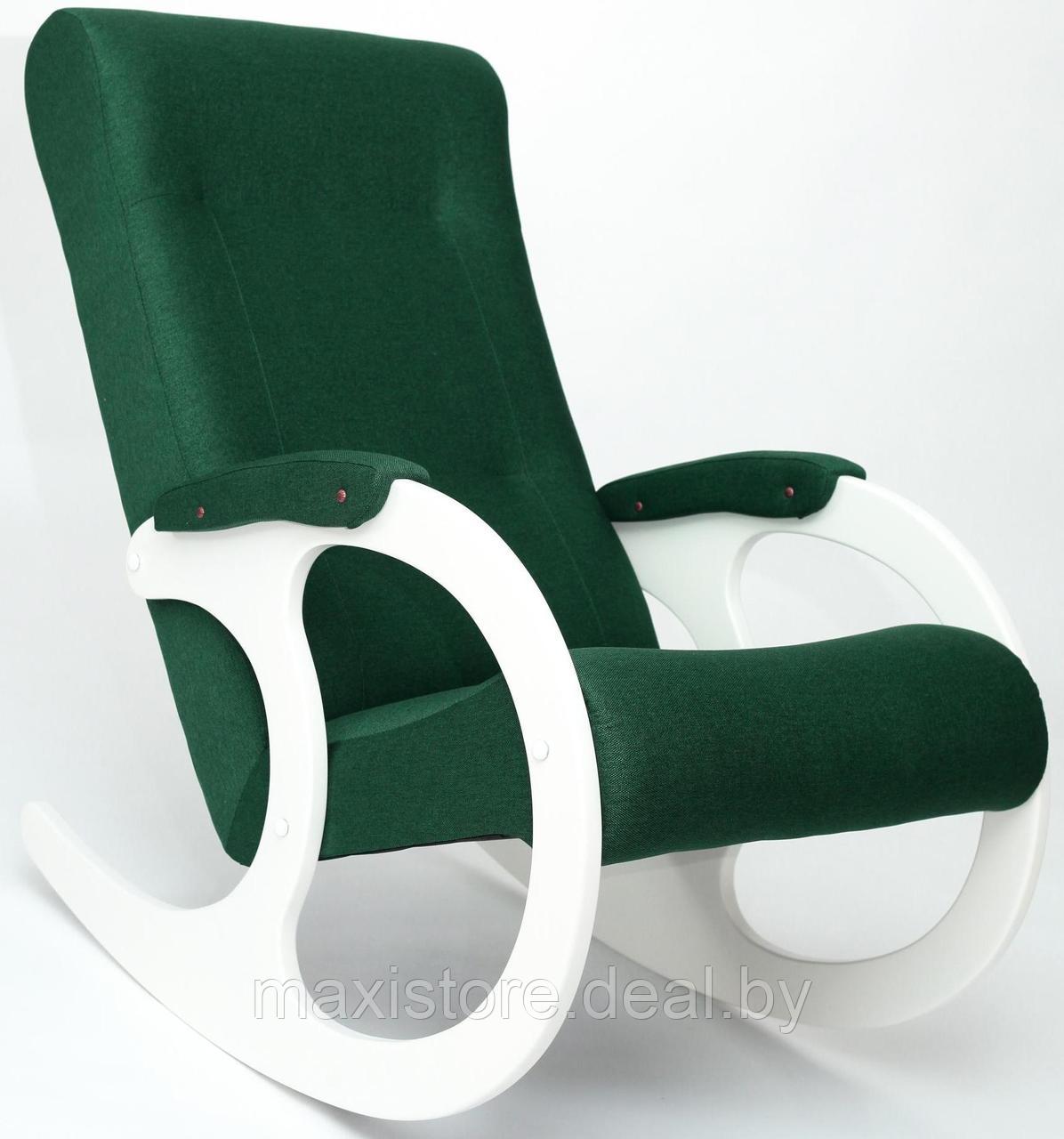 Кресло-качалка Бастион 3 Bahama Emerald (белые ноги) - фото 1 - id-p197777779