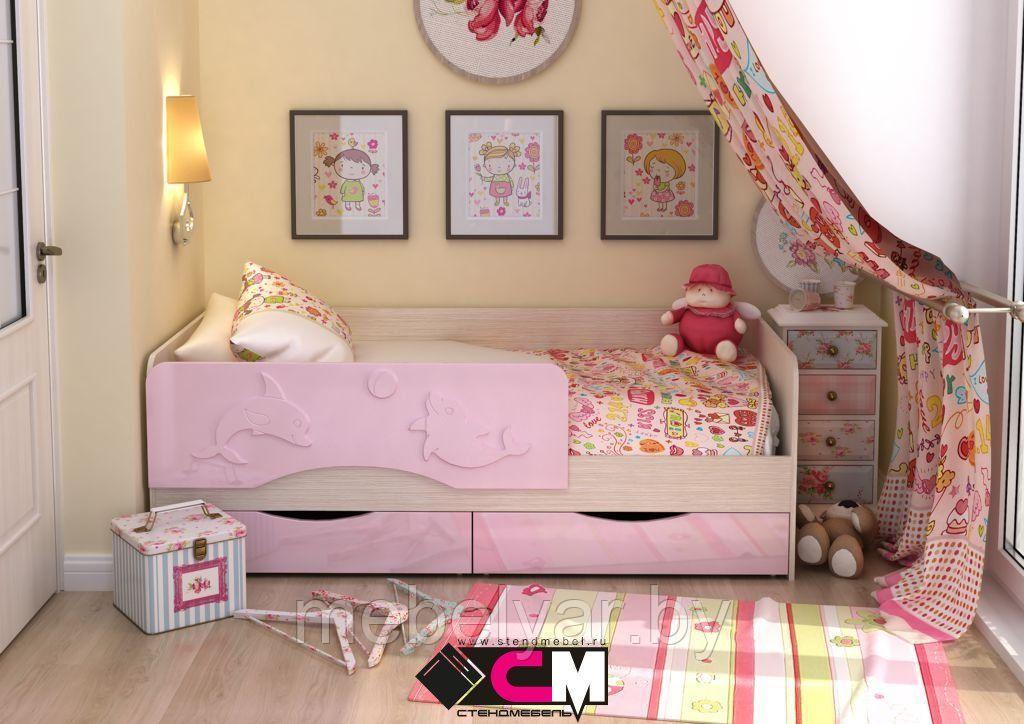Кровать Алиса ваниль 1,6 м (5 вариантов цвета) Стендмебель - фото 4 - id-p197780068