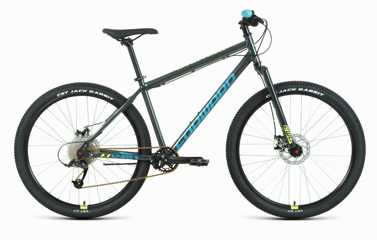 Велосипед Forward Sporting 27.5 X D р.17 2022 (темно-серый/зеленый)