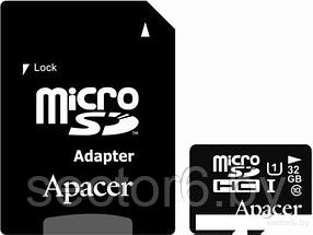 Карта памяти Apacer microSDHC UHS-I (Class 10) 32GB + адаптер (AP32GMCSH10U1-R)