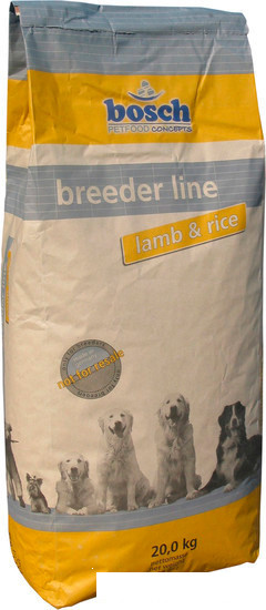 Корм для собак Bosch Breeder Lamb & Rice 20 кг - фото 1 - id-p197347765