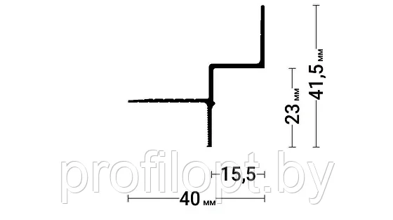 Теневой профиль для гипсокартонных потолков EURO 01 - фото 2 - id-p197794940