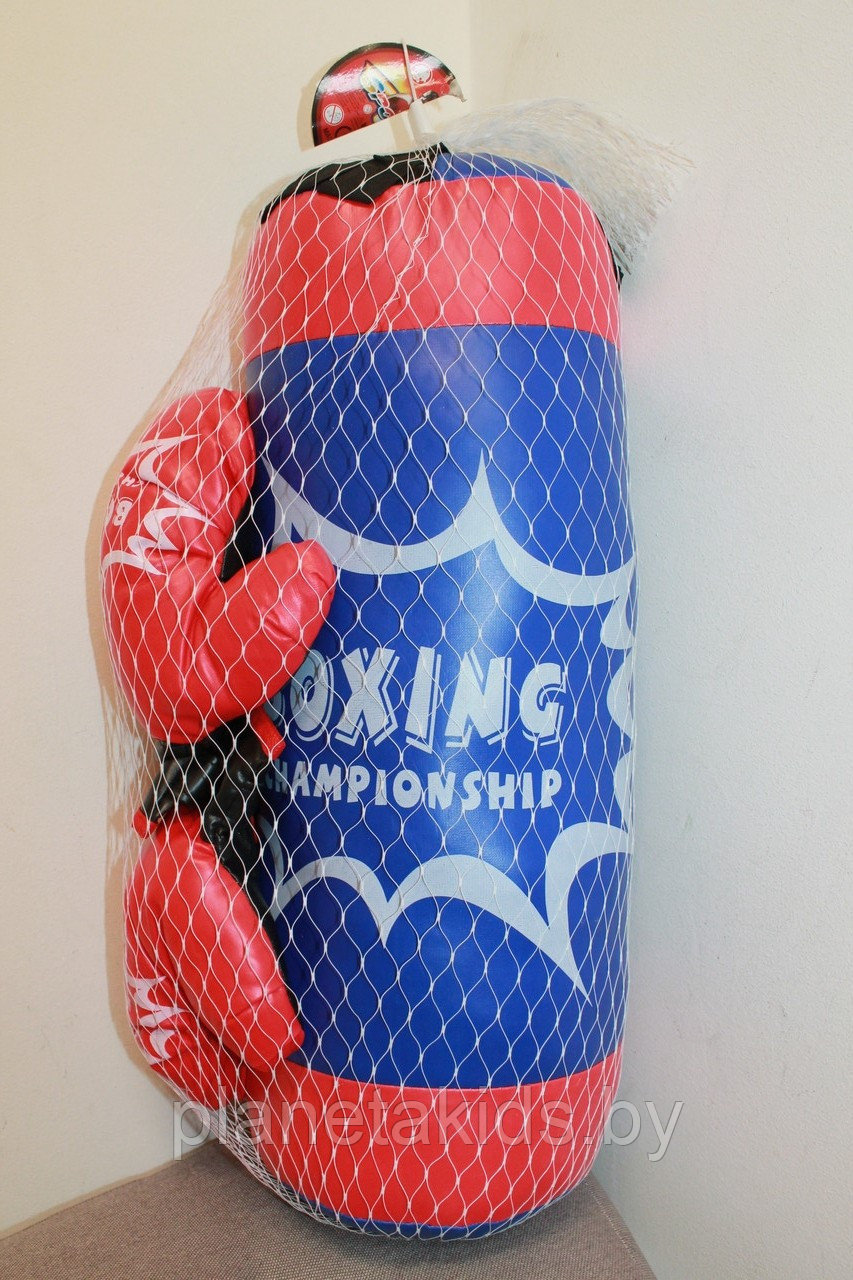 Детская подвесная боксерская груша, 60х15х15 см, 189A-12 - фото 1 - id-p197796276