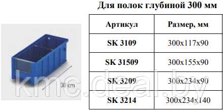 Полочные контейнеры SK - фото 2 - id-p197799606
