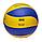 Мяч волейбольный №5 Atemi Tornado PVC yellow/blue, фото 4