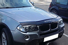 Дефлектор капота - мухобойка, BMW X3, Е83, 2003-2010, VIP TUNING