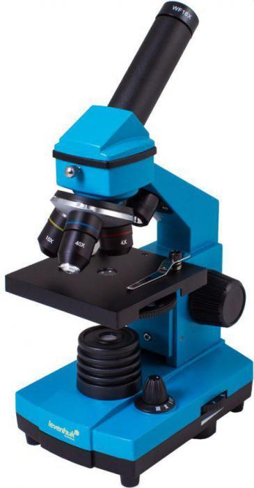 Детский школьный микроскоп для детей LEVENHUK RAINBOW 2L PLUS AZURE Лазурь - фото 1 - id-p195807608