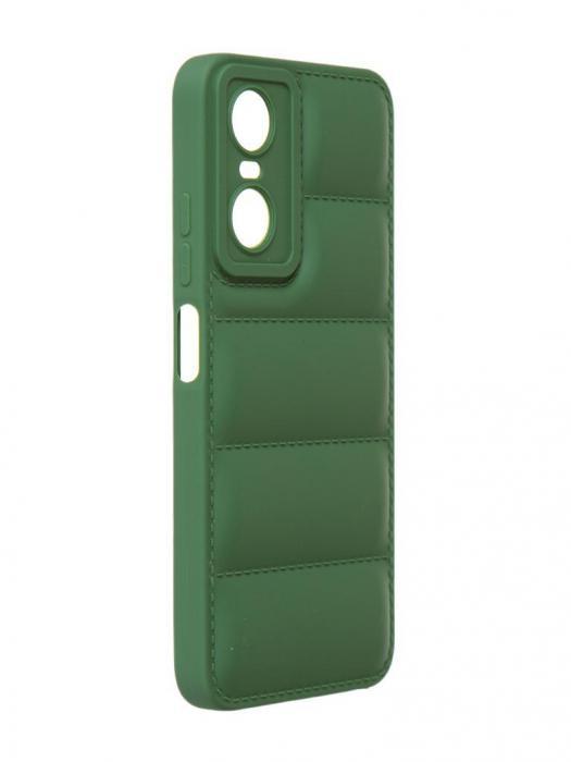 Чехол DF для Tecno Pop 6 Pro Silicone дутый Green tJacket-06 - фото 1 - id-p196991960