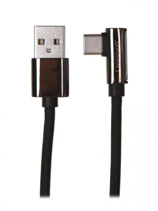 Аксессуар Baseus Кабель USB Legend Series Elbow USB - Type-C 66W 2m Black CATCS-C01 - фото 1 - id-p196792610