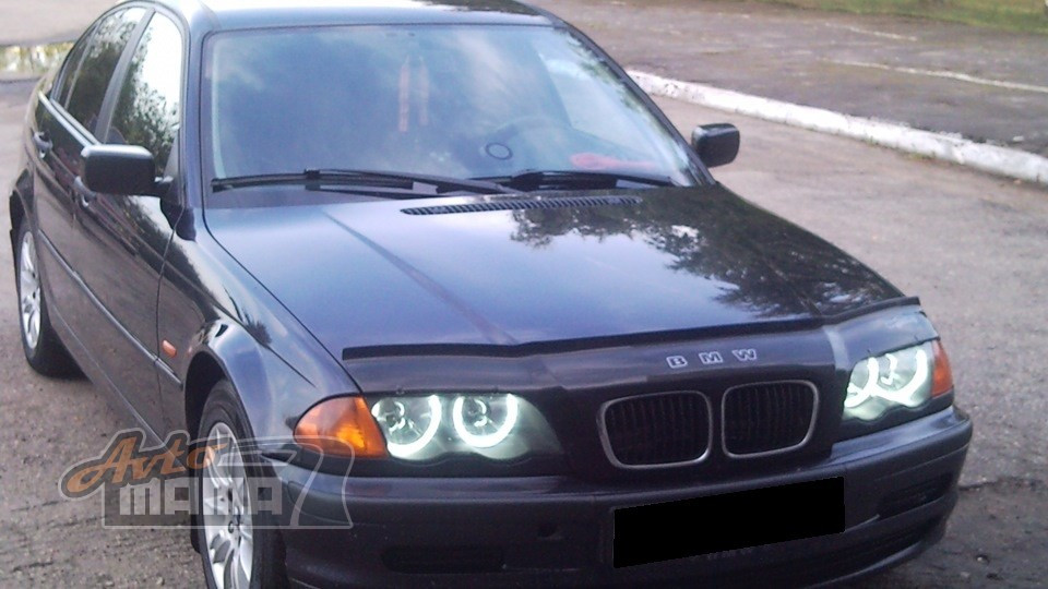 Дефлектор капота - мухобойка, BMW 3 серии, Е46, 1998-2001 г.в., VIP TUNING - фото 1 - id-p143772032