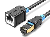 Сетевой кабель Vention SSTP cat.6 RJ45 1.5m Black IBLBG