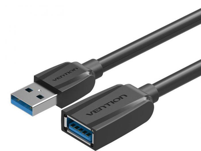 Аксессуар Vention USB 3.0 AM - AF 2.0m Black Edition VAS-A45-B200 - фото 1 - id-p196793582