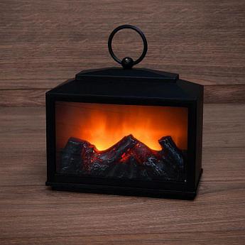 Светодиодный декоративный мини-камин NEON-NIGHT 511-033 "Сканди" с эффектом живого пламени